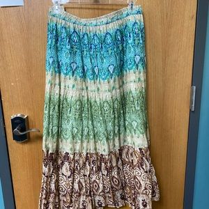 Boho ombré skirt